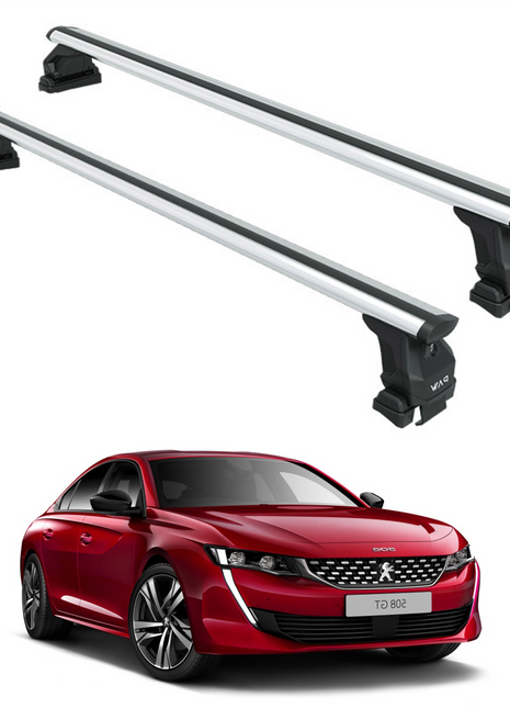 Peugeot 508 2018-2025 Oluksuz Üst Tavan Portbagaj Taşıyıcı Ara Atkısı Toros Serisi Pro 4 Gri