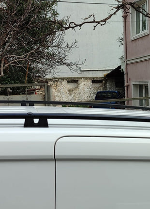 Fiat Doblo Kısa Şase 2022-2025 Van Araç Üstü Alüminyum Tavan Yan Rayları Plus Serisi - Siyah