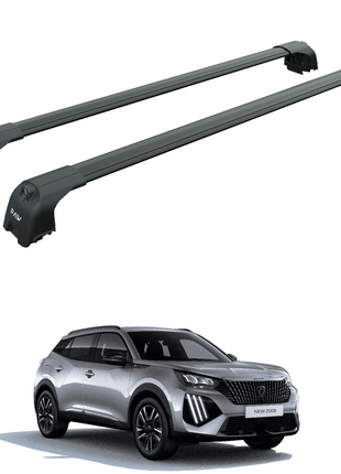 Peugeot 2008 2020-2025 Portbagaj Taşıyıcı Ara Atkisi - Ara Çubuk Paw Pro 2 Siyah