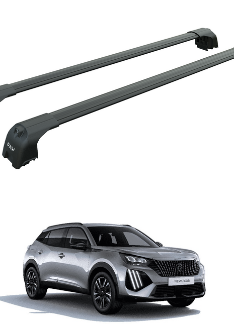 Peugeot 2008 2020-2025 Portbagaj Taşıyıcı Ara Atkisi - Ara Çubuk Paw Pro 2 Siyah