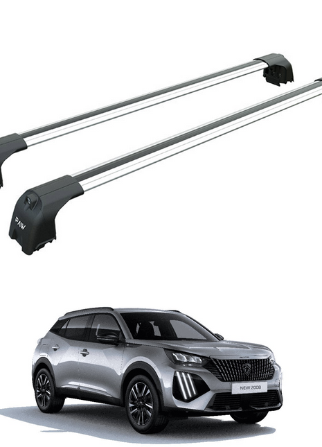 Peugeot 2008 2020-2025 Portbagaj Taşıyıcı Ara Atkisi - Ara Çubuk Paw Pro 2 Gri