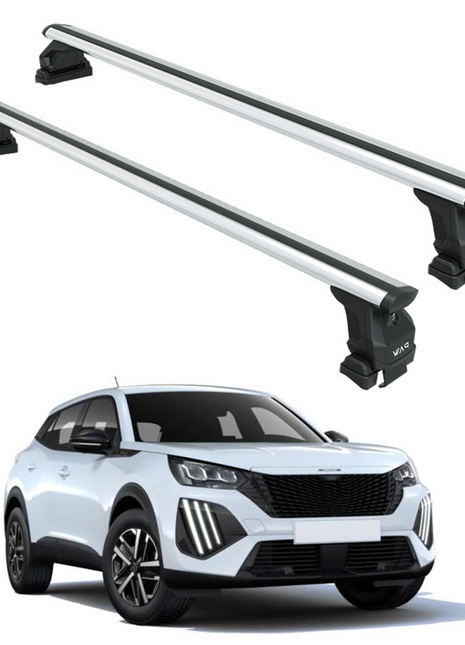 Peugeot 2008 2020-2025 Oluksuz Üst Tavan Portbagaj Taşıyıcı Ara Atkısı Toros Serisi Pro 4 Gri