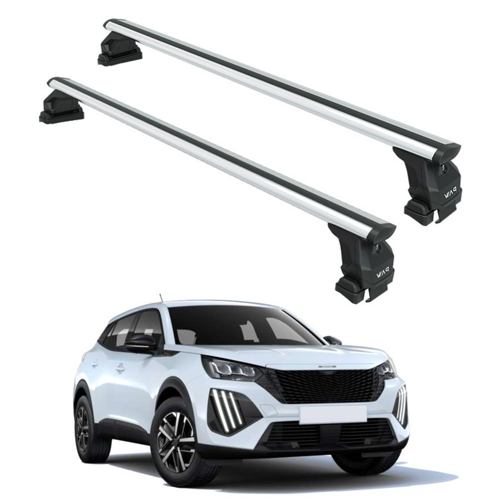 Peugeot 2008 2020-2025 Oluksuz Üst Tavan Portbagaj Taşıyıcı Ara Atkısı Toros Serisi Pro 4 Gri