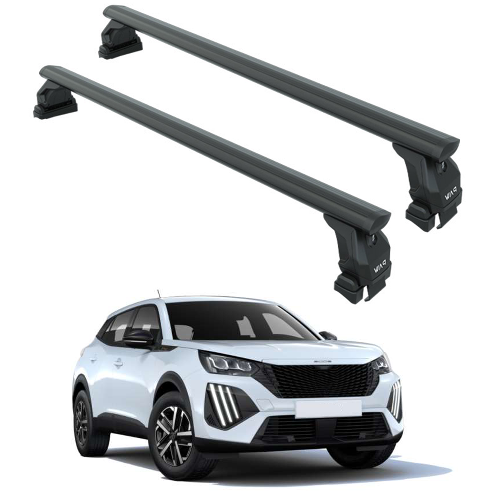 Peugeot 2008 2020-2025 Oluksuz Üst Tavan Portbagaj Taşıyıcı Ara Atkısı Toros Serisi Pro 4 Siyah