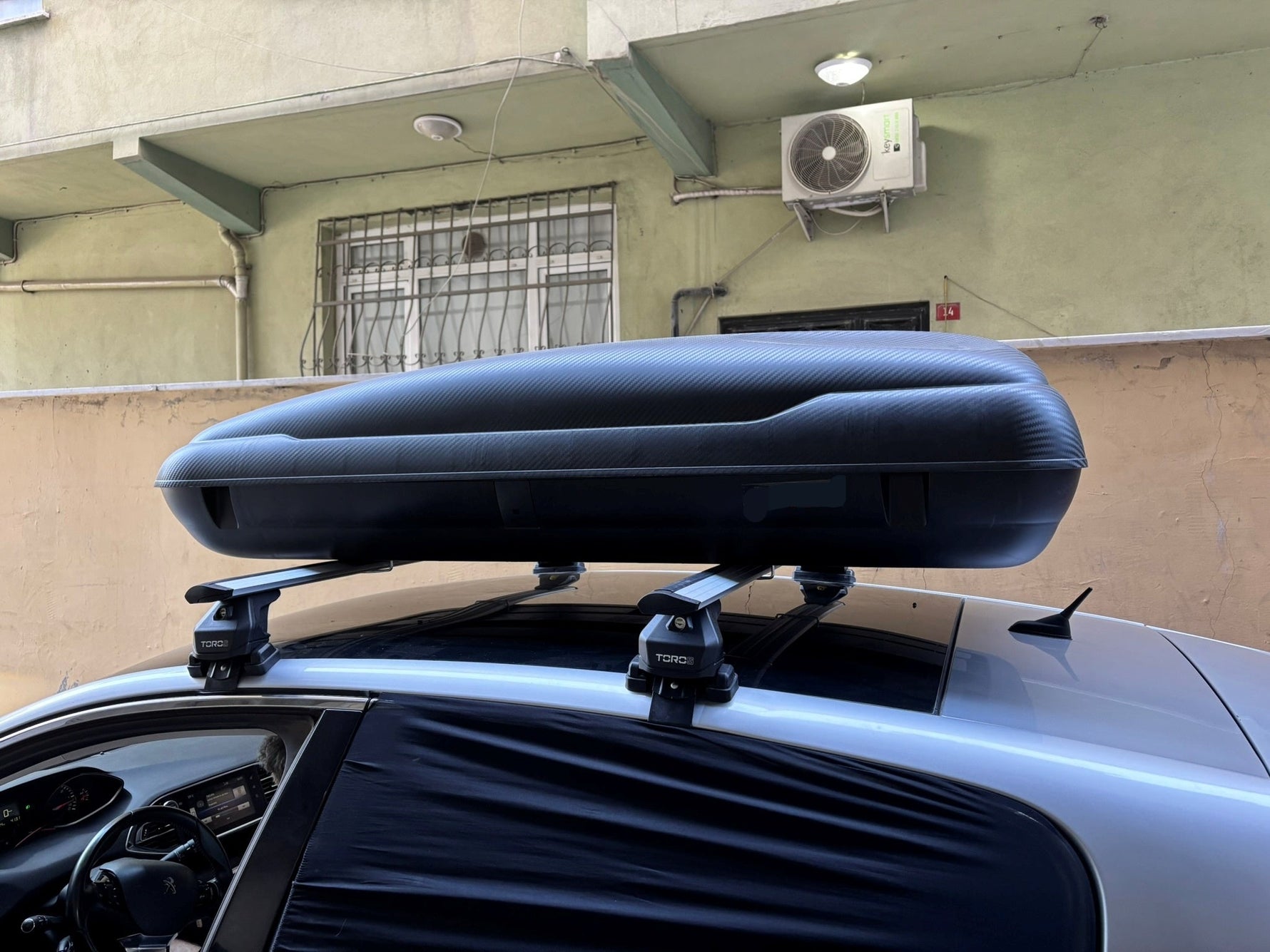 Citroen C4 2011-2018 Oluksuz Üst Tavan Portbagaj Taşıyıcı Ara Atkısı Toros Serisi Pro 4 Siyah