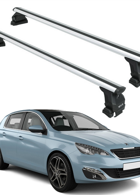 Peugeot 308 20213-2021 Oluksuz Üst Tavan Portbagaj Taşıyıcı Ara Atkısı Toros Serisi Pro 4 Gri