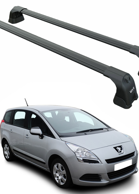 Peugeot 5008 2010-2017 Portbagaj Taşıyıcı Ara Atkı Aparatı Paw Pro 3 Siyah