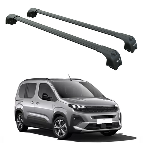 Peugeot Rifter 2023-2025 Portbagaj Taşıyıcı Ara Atkisi - Ara Çubuk Paw Pro 2 Siyah