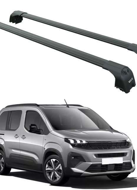 Opel Combo 2023-2025 Portbagaj Taşıyıcı Ara Atkisi - Ara Çubuk Paw Pro 2 Siyah