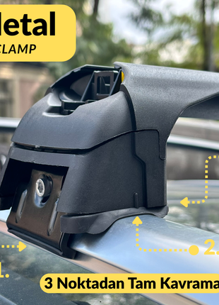 Hyundai Kona Eva 2023-2025 Portbagaj Taşıyıcı Ara Atkisi - Ara Çubuk Paw Pro 2 Siyah