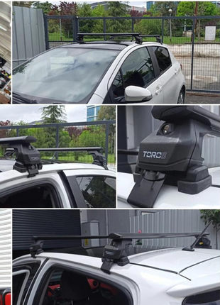 Volvo S80 2006-2016 Oluksuz Üst Tavan Portbagaj Taşıyıcı Ara Atkısı Toros Serisi Pro 4 Siyah