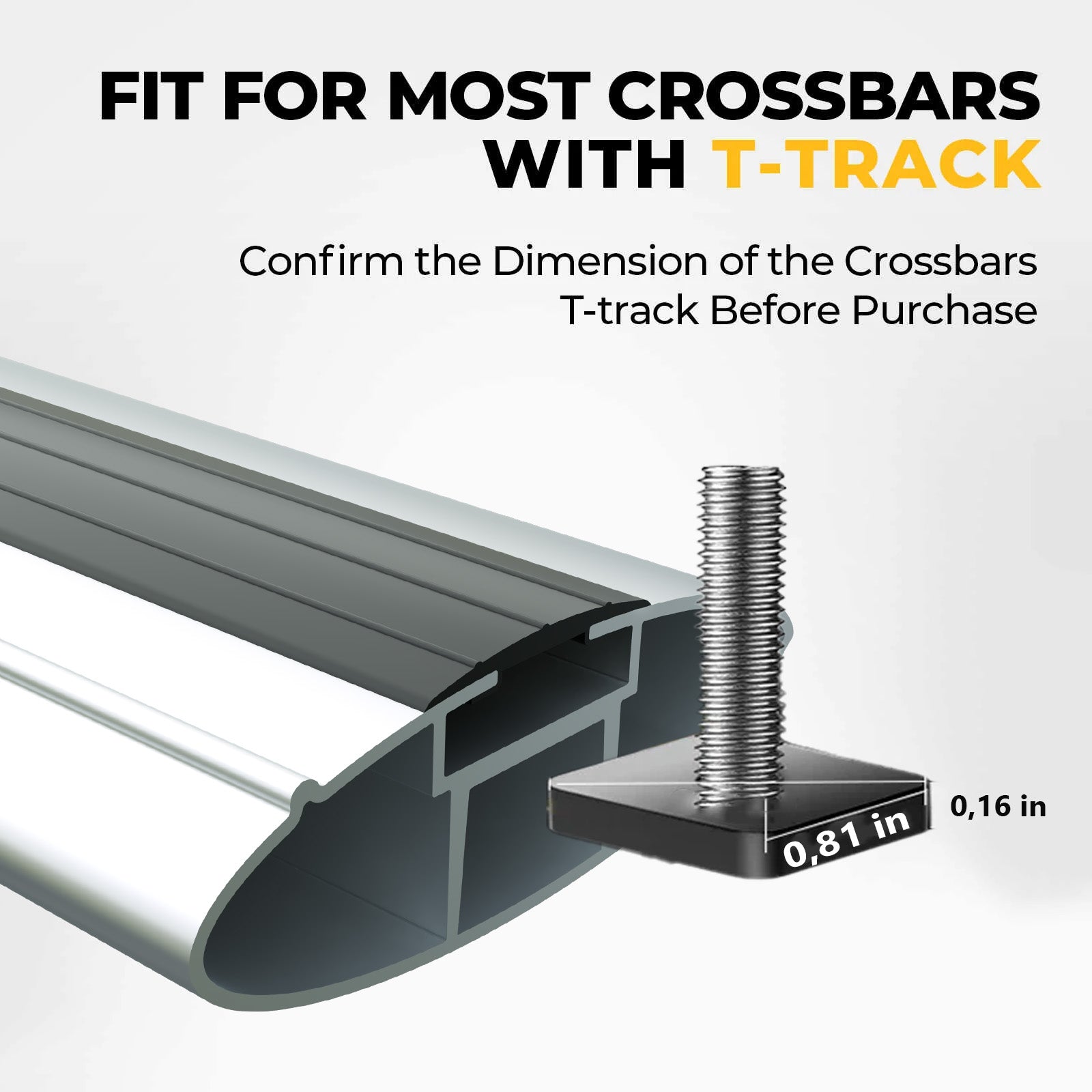 For Isuzu MU-X Roof Rack System, Aluminium Cross Bar, Flush Rail, Silver