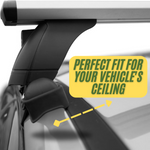 Alfa Romeo Junior Oluksuz Üst Tavan Portbagaj Taşıyıcı Ara Atkısı Toros Serisi Pro 4 Siyah