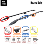 Toyota Rav 4 2013-2019 Araç Üstü Alüminyum Tavan Yan Rayları Plus Serisi - Siyah