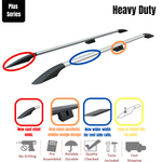 Mercedes Vito W638 1996-2003 Araç Üstü Alüminyum Tavan Yan Rayları Plus Serisi - Gri