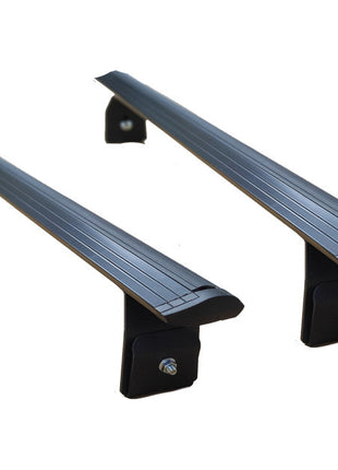 For Suzuki Samurai Rain Gutter Roof Rack Cross Bars Metal Bracket Rain Gutters Alu Black