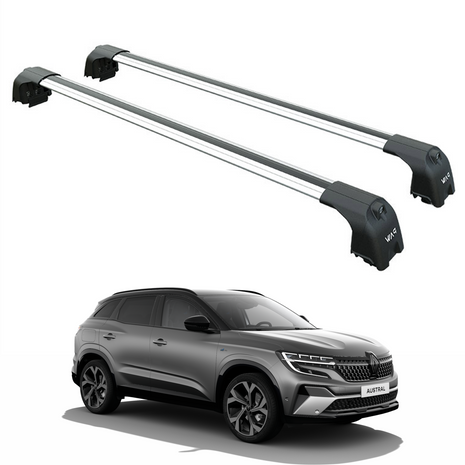 Renault Austral 2022-2025 Portbagaj Taşıyıcı Ara Atkisi - Ara Çubuk Paw Pro 2 Gri
