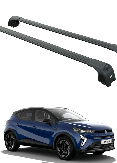 Renault Captur 2019-2025 Portbagaj Taşıyıcı Ara Atkisi - Ara Çubuk Paw Pro 2 Siyah