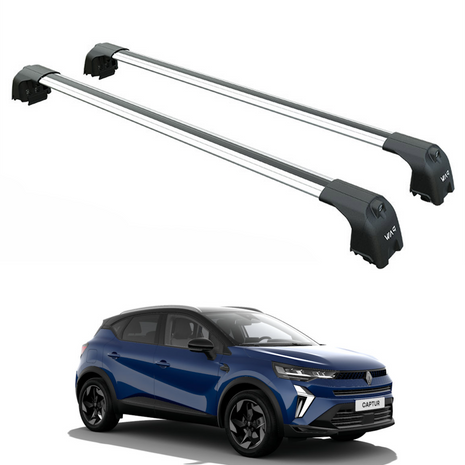 Renault Captur 2019-2025 Portbagaj Taşıyıcı Ara Atkisi - Ara Çubuk Paw Pro 2 Gri