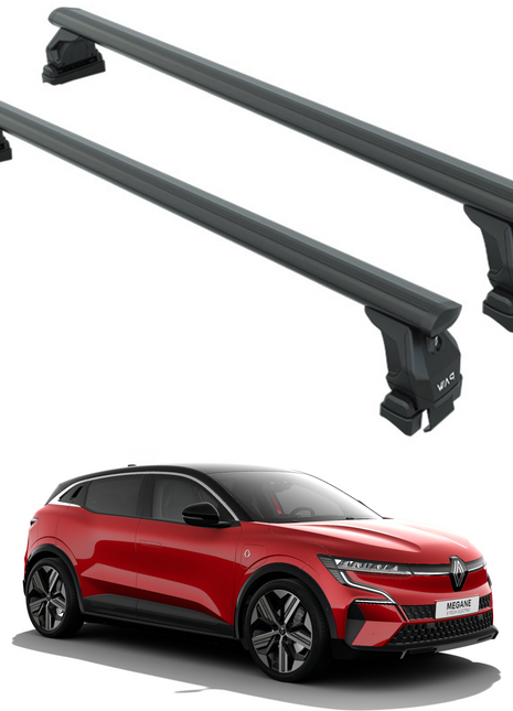 Renault Megane E-Tech 2023-2025 Oluksuz Üst Tavan Portbagaj Taşıyıcı Ara Atkısı Toros Serisi Pro 4 Siyah