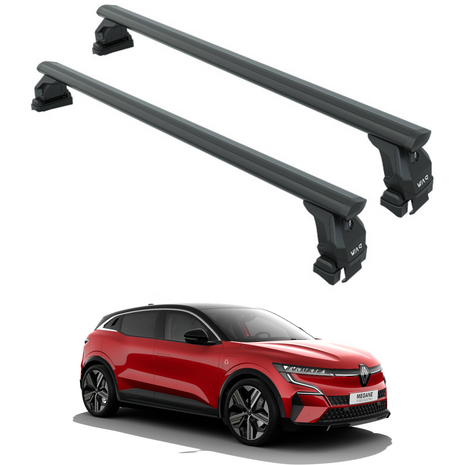 Renault Megane E-Tech 2023-2025 Oluksuz Üst Tavan Portbagaj Taşıyıcı Ara Atkısı Toros Serisi Pro 4 Siyah