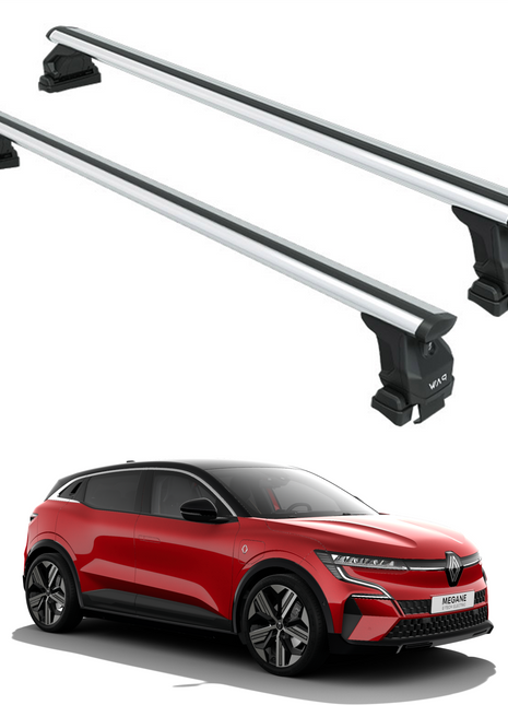 Renault Megane E-Tech 2023-2025 Oluksuz Üst Tavan Portbagaj Taşıyıcı Ara Atkısı Toros Serisi Pro 4 Gri