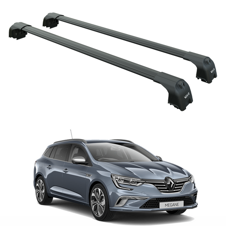 Renault Megane Sport Tourer 2017-2025 Portbagaj Taşıyıcı Ara Atkisi - Ara Çubuk Paw Pro 2 Siyah