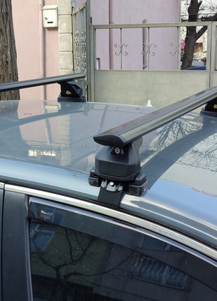 Renault Clio 4 Hatcback Oluksuz Üst Tavan Portbagaj Taşıyıcı Ara Atkısı Toros Serisi Pro 4 Siyah