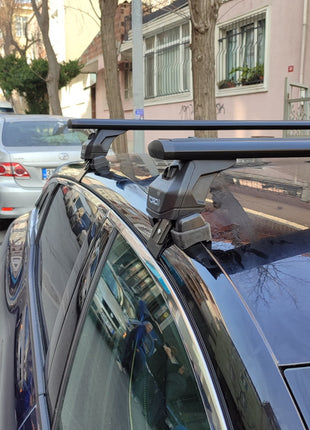 Renault Megane E-Tech 2023-2025 Oluksuz Üst Tavan Portbagaj Taşıyıcı Ara Atkısı Toros Serisi Pro 4 Siyah