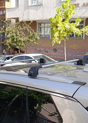 Nissan X-Trail T33 ile Uyumlu Portbagaj Taşıyıcı – Paw Pro 2 Alüminyum Tavan Çubuğu Gri