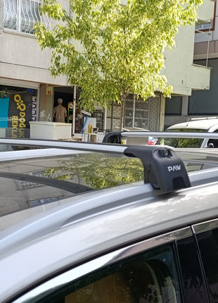 Nissan X-Trail T33 ile Uyumlu Portbagaj Taşıyıcı – Paw Pro 2 Alüminyum Tavan Çubuğu Gri