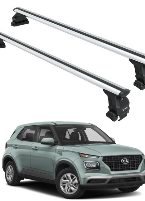 Hyundai Venue 2020-2025 Oluksuz Üst Tavan Portbagaj Taşıyıcı Ara Atkısı Toros Serisi Pro 4 Gri
