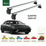Hyundai Elantra 2020-2025 Oluksuz Üst Tavan Portbagaj Taşıyıcı Ara Atkısı Toros Serisi Pro 4 Gri