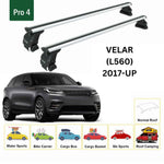 Range Rover Velar (L560) 2017-2025 Oluksuz Üst Tavan Portbagaj Taşıyıcı Ara Atkısı Toros Serisi Pro 4 Gri