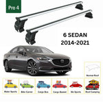 Mazda 6 Sedan 2014-2025 Oluksuz Üst Tavan Portbagaj Taşıyıcı Ara Atkısı Toros Serisi Pro 4 Gri