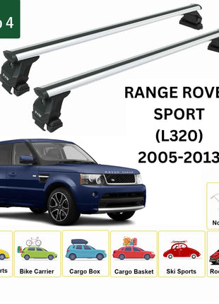 Land Rover Range Rover Sport (L320) 2005-2013 Oluksuz Üst Tavan Portbagaj Taşıyıcı Ara Atkısı Toros Serisi Pro 4 Gri