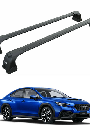 For Subaru Legacy Sedan 2020-2025 Roof Rack Cross Bar Fix Point Alu Black