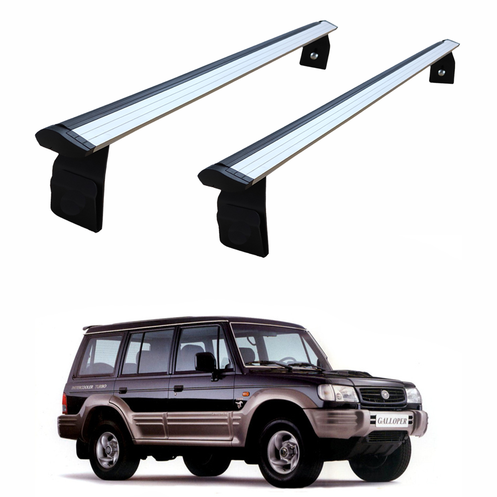 Hyundai Galloper 1997-2003 Yagmur Oluklu Üst Tavan Taşıyıcı Ara Atkısı Paw Gri