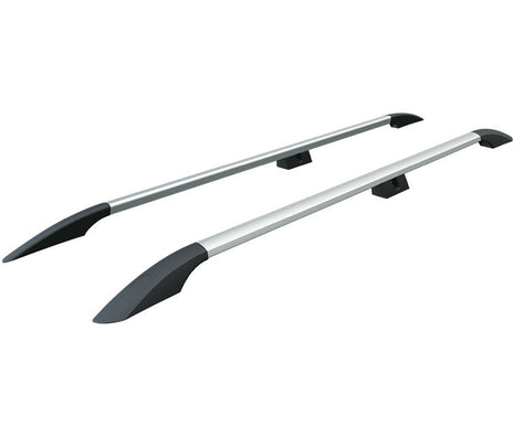 Volkswagen Transporter T5 2003-2015 Kısa Şase Araç Üstü Alüminyum Tavan Yan Rayları Plus Serisi Baggage Luggage Rack Rail Port - Gri