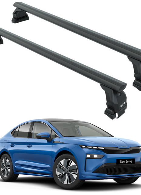 Skoda Enyaq Coupe Oluksuz Üst Tavan Portbagaj Taşıyıcı Ara Atkısı Toros Serisi Pro 4 Siyah