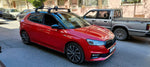 Skoda Fabia 2021-2025 Oluksuz Üst Tavan Portbagaj Taşıyıcı Ara Atkısı Toros Serisi Pro 4 Gri