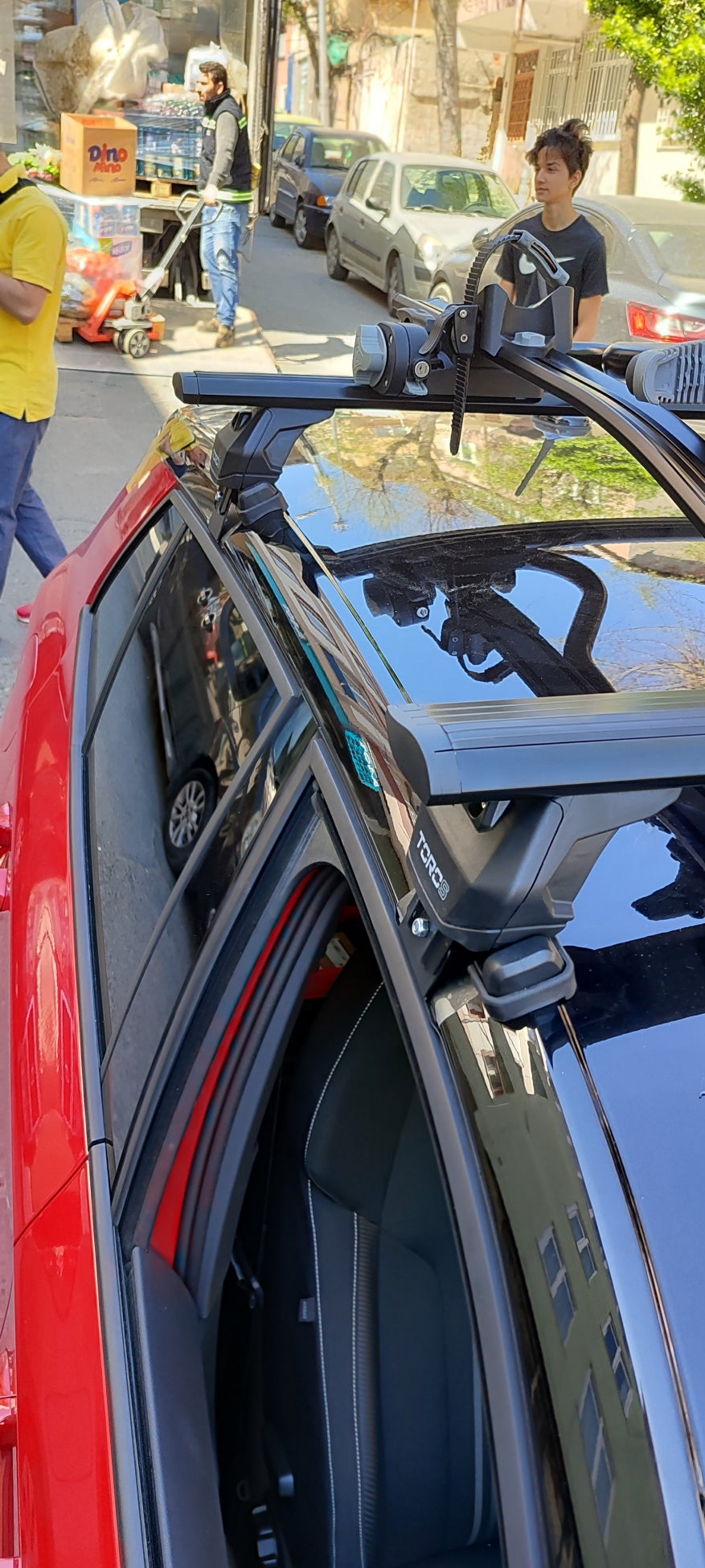 Skoda Fabia 2021-2025 Oluksuz Üst Tavan Portbagaj Taşıyıcı Ara Atkısı Toros Serisi Pro 4 Siyah