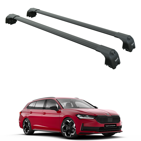 Skoda Superb Estate 2024-2025 Portbagaj Taşıyıcı Ara Atkisi - Ara Çubuk Paw Pro 2 Siyah