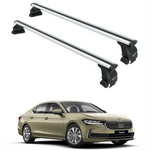 Skoda Superb Sedan B9 Oluksuz Üst Tavan Portbagaj Taşıyıcı Ara Atkısı Toros Serisi Pro 4 Gri