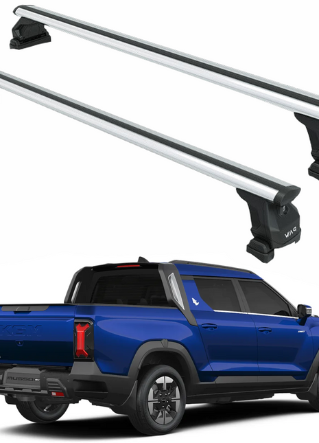 SsangYong Musso EV Kasa Üstü Bed Rack Taşıyıcı Bar – Gri | Kilitli Sistem | Vida Montajlı