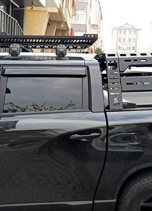 SsangYong Musso Grand ile Uyumlu Portbagaj Taşıyıcı – Paw Pro 2 Alüminyum Tavan Çubuğu Siyah