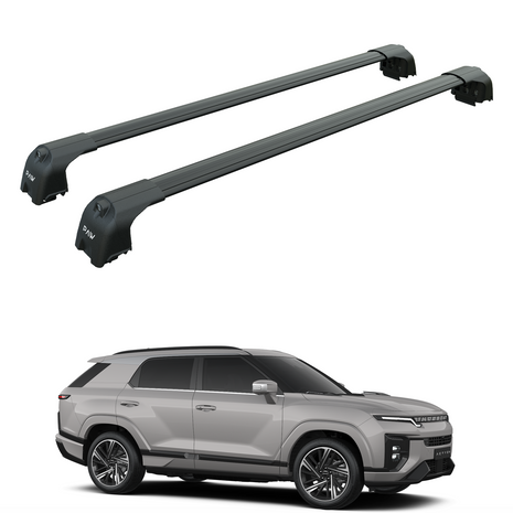 Ssangyong Actyon 2025-2026 Portbagaj Taşıyıcı Ara Atkisi - Ara Çubuk Paw Pro 2 Siyah