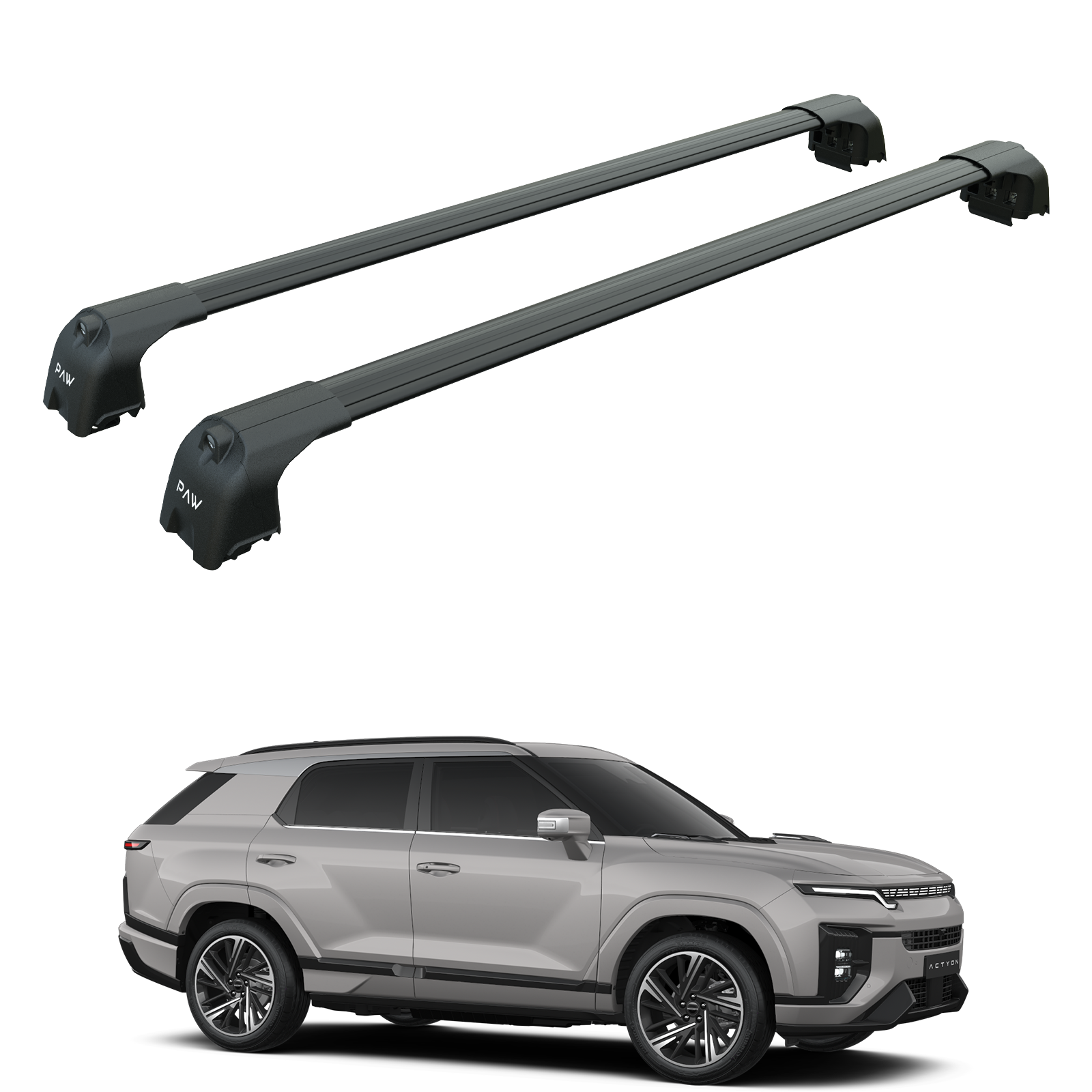 Ssangyong Actyon 2025-2026 Portbagaj Taşıyıcı Ara Atkisi - Ara Çubuk Paw Pro 2 Siyah