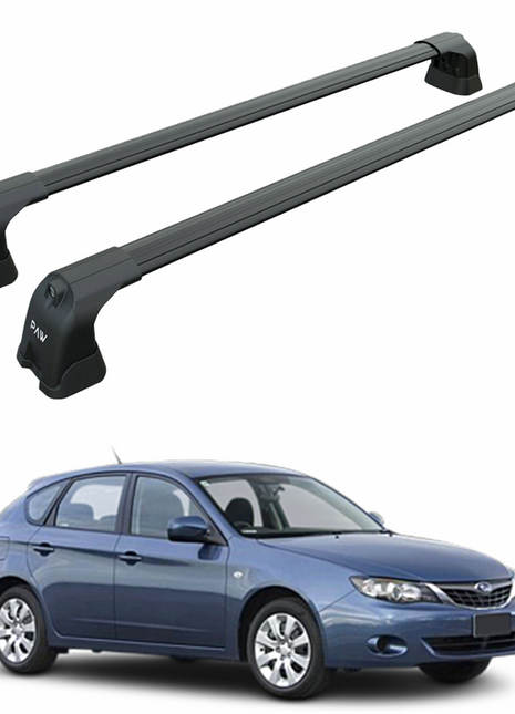 Subaru Impreza Hatchback 2007-2014 Roof Rack Cross Bar Fix Point Siyah