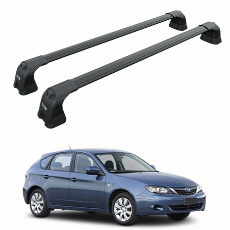 Subaru Impreza Hatchback 2007-2014 Roof Rack Cross Bar Fix Point Siyah